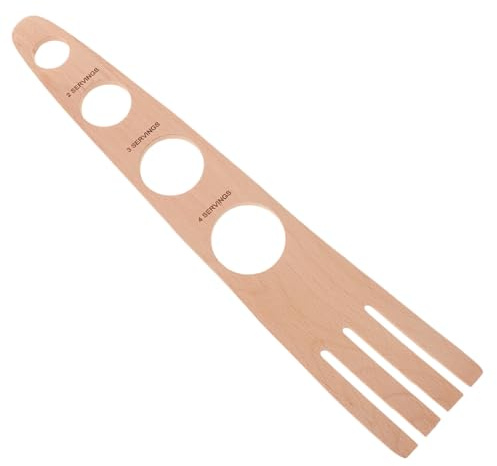 Amosfun 4trous Porte-spaghetti Bois Résistant Pour Contrôle De Portions De Pâtes Outil De Mesure Compact Et Précis Pour Cuisine Maison