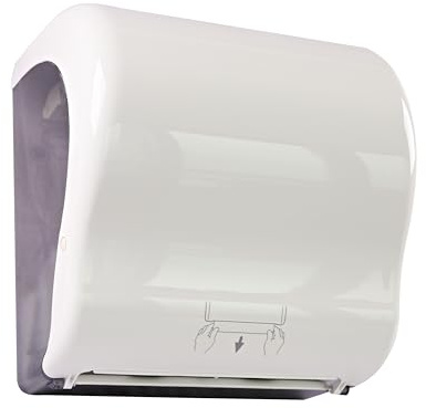 1 Stück Handtuchspender Autocut | Kunststoff, weiß, L: 33,2cm, B: 33cm, H: 23cm
