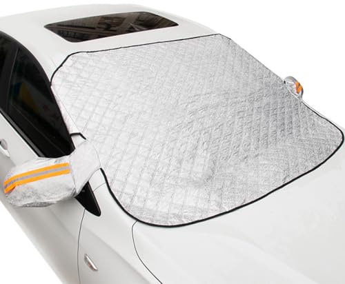 MEDAPI Aluminiumfolie Auto Windschutzscheiben Abdeckung für KIA Stonic 2017-2025, Magneten Scheibenabdeckung Faltbare Gegen Schnee ZubehöR