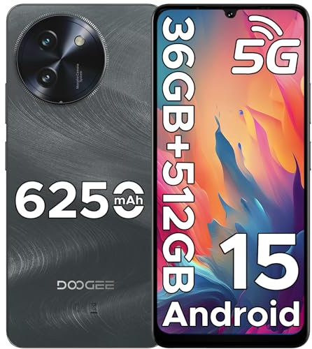 DOOGEE Note59 Pro+ Téléphone Portable 5G Android 15, Smartphone 36Go RAM (12+24) + 512Go, Écran 6.75 HD+ 120Hz, UNISOC T8200 Octa-Core, Caméra 50MP 4K, NFC/Widevine L1/Dual SIM/Face ID/OTG
