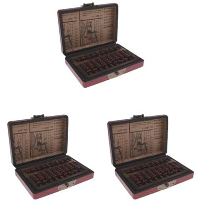 Lot de 3 bouliers arithmétiques vintage chinois en bois avec calculatrice de comptage