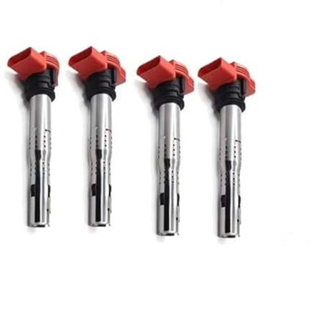 Zündspule für Autozündkerzen, Pexorin 4-teiliges Autozündspulenpaket for VW, Jetta, Golf, Passat, Tiguan, CC, A3 4 5 6 7 8 TT Q3 5 R8 06E905115 ABCDE 07K905715F Zündspulenpaket
