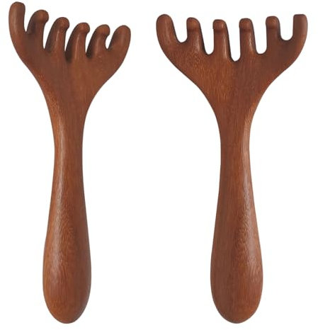 2PCS Head Massager Scalp Wooden Massage Comb, Portable Head Scratcher Massager Relaxation, Heads Meridians Massager Combs Tool for Hair Care,Gifts for her,Christmas Gifts for her,Birthday Gifts