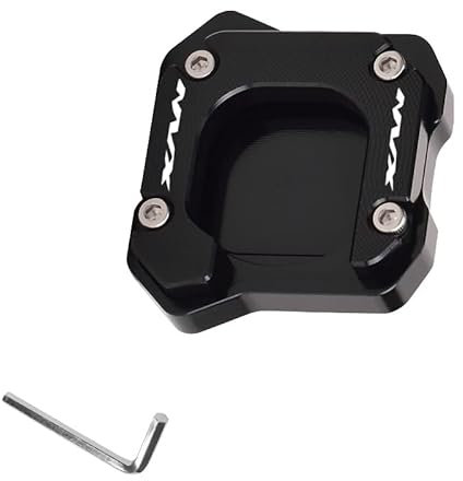 EYNLDS Motorrad Main Large Support Frame Verbreiterte Anti-Rutsch-Matte Fußvergrößerer Seitenständer Zubehör Für Y&amaha NVX AEROX 125 155 V2 V1