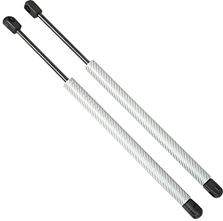 ZSQGHGH Resorte de Gas Soporte Elevación para Peugeot 5008 I (T8) 2009-2016 para MPV Maletero Trasero Fibra Carbono Amortiguadores Resorte Gas Amortiguador 58CM Muelle Neumático(Plata)