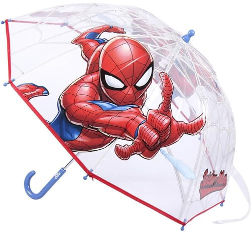 Ombrello Marvel per bambini con Avengers e Spiderman – ombrello antivento per bambini con motivi di supereroi e impugnatura ergonomica