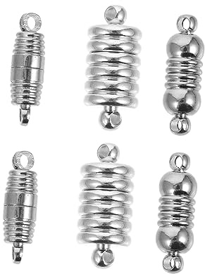 GARIOUANS 6pcs Alloy Fasteners DIY Jewelry Accessories Clasps for Bracelet Making Necklace Connector Jewelry DIY Clasp Connector Materials