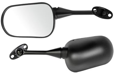 Specchietti retrovisori motociclette Specchietto Retrovisore Per Estremità Manubrio Moto Per Hond&a CBR 600 RR 2003-2012 1000RR 2004-2006 Specchietti Neri Set Sinistro E Destro