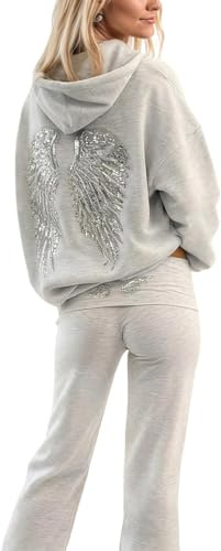 Generico Abiti Donna Casual Autunno Inverno con Ali Glitter con Paillettes Taglio Slim per Casual Giornaliero