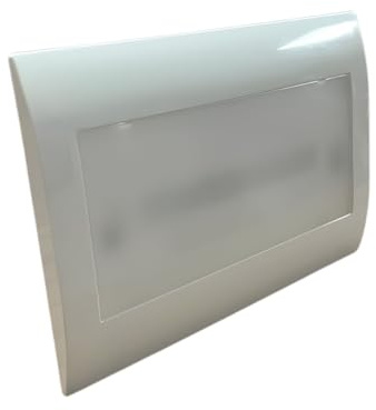 A2ZWORLD 1 Pezzo Lampada di Emergenza LED 2W 168LM 220V, Per Scatola 503 da Incasso, Autonomia 3 Ore, Anti Black Out, Placca Bianca, Bianco Freddo 6500K, Batteria Li-ion 3,7V 800mAh, 115X80X28mm