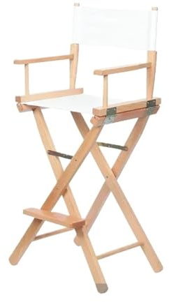 OPIGJUFD Silla de Director Plegable Silla De Director Versátil Madera Maciza, Taburete Alto Plegable Lona, Oficina Multiusos, Maquillaje, Asiento Portátil Y Cómodo(Color18)