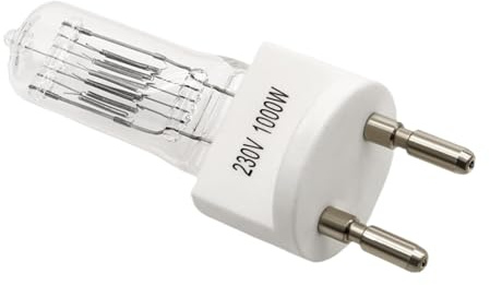 230V1000W Film and Television Light Bulb, Aviation Ship Halogen Lamp, Quartz Stage Spotlight(G9.5)