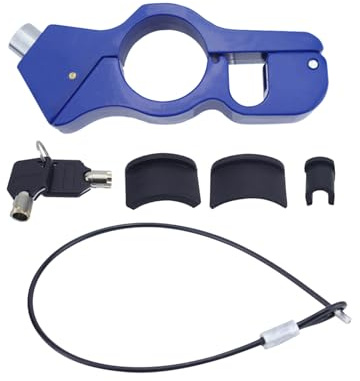 Aramox Blocco Impugnatura per Moto, Blocco Casco per Carichi Pesanti, Freno Sicuro per Moto, Scooter, Ciclomotori, ATV (BLUE)