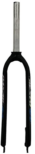 FKXSXAZ Fourche Rigide pour VTT 26/27,5/29'' VTT 1-1/8'' Droite sans Filetage Alliage d'Aluminium Ultralégère Frein à Disque Avant QR 9mm (Couleur : Bleu Mat, Taille 27,5'')