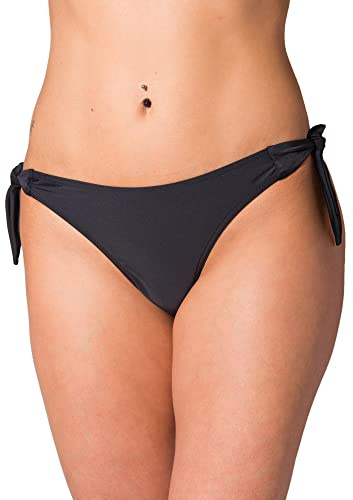 Aquarti Slip Bikini Brasiliano da Donna, Nero, 46