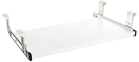 FRMSAET Möbler Tillbehör Kontorsprodukter Kostymer Hårdvara 53cm / 60cm / 76cm Tangentbordslåda Trähållare under skrivbord Justerbar höjdplattform. (53cm, Vit)