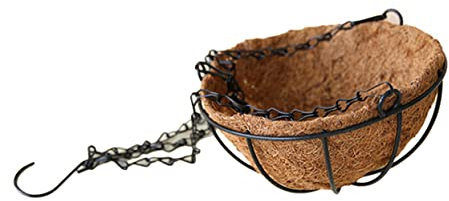 BESPORTBLE 12 Blumentopf Pflanzgefäß im Freien Pflanzkörbe aus Faser Innenausstattung für Damen saftige Pflanzgefäße Blumentöpfe Hängender Pflanzer Metall Korb Eisendraht Anlage Beschichtung