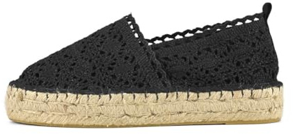 Colors of California Espadrillas Basse da Donna Ricamate, Leggere, Comode e Resistenti per l’Estate, con Chiusura Regolabile, Stile Boho Chic Ideale per le Giornate di Sole