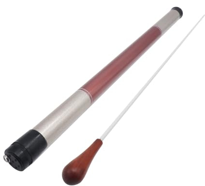 CashBeat 15 Inch Lightweight Wood Handle Conducting Baton, Professional Orchestra Conductor Wand with Case for Music Directors, Choral Symphony & Band Leaders