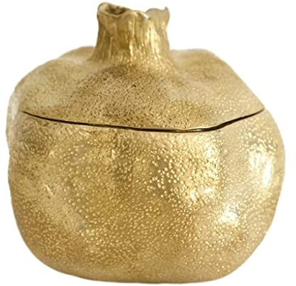 ASHSDI Schmuckaufbewahrung Messing Vintage Handgemachte Schmuck Aufbewahrungsbox Kleine Granatapfel Form Schmuck Organizer Fall Für Frau Mädchen. Schmuckschatulle Schmuckschrank
