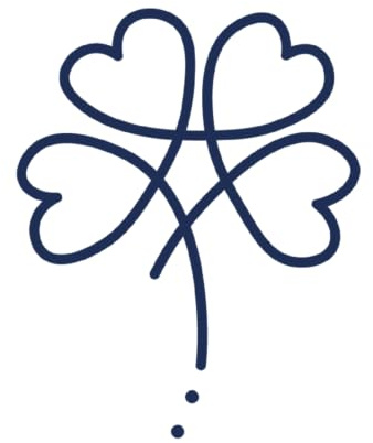 Tattwo.me - Temporäre Tattoos für Erwachsene und Kinder, 2 Wochen, wasserfest - Treffle à 4 coeurs - Pflanzliche Tinte - EU-Kosmetik-Zertifikat - (5X5 - P1037)