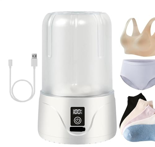 Underwear Washing Machine Rechargeable, Adjustable Cleaning Modes | Travel Washer for Home, Apartment, Dormitory, Hotel, Travel Accessories, Camping Supplies