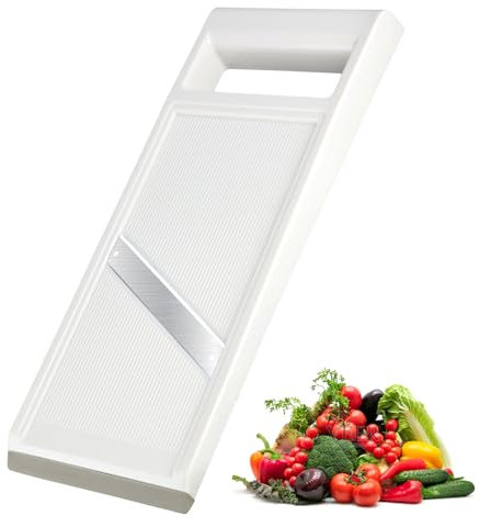 Mandolina de Cocina, Cortador de Verdura Manual, Cortador de Patatas, Rallador de Verduras Profesional, Rallador Electrico con Cuchilla de Acero Inoxidable, Perfect cut Mandolina para quesos Cebollas