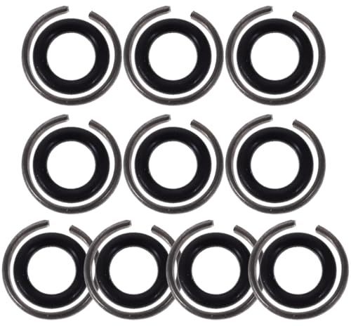 PartyKindom 10 SäTze Schlagschrauber Sicherungsring Und O-Ring FüR 12 5 Mm Antrieb Elektrischer Stecknuss Haltering Aus Kohlenstoffstahl Und Gummi FüR Werkstatt Und Heimgebrauch