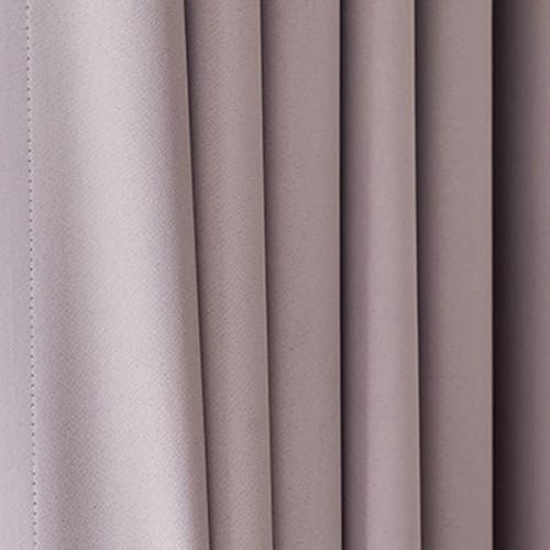 Tolldek 2 Stück Verdunkelungsvorhang Kinder, Vorhang Einfarbig, Polyester Ösen Verdunklungsvorhänge Ösen Gardinen Schals für Wohnzimmer Schlafzimmer, B 107 x H 244cm, Lila