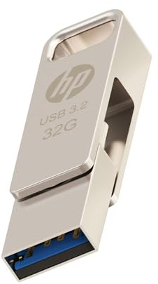 HP x206c Clé USB OTG 3.2 32GB Type-C/Type-A Métal, 120Mo/s