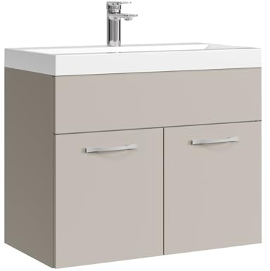 Badplaats Badmöbel Set mit Waschbecken und Unterschrank Montreal 01 60 x 35 cm Cashmere - Waschbeckenunterschrank mit Waschbecken