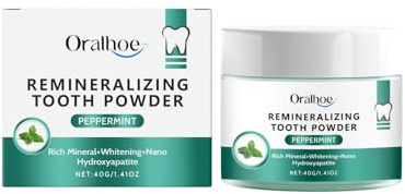 Mint Fresh Breath Tandpulver - Tandrengöring Och Fläckborttagning, Daglig Munvård