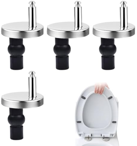 UIEXEA Cerniere Copriwater 4 Pezzi Viti per Sedile del Water, Sedile WC Set di Fissaggio Viti Fissaggio WC, per Sedile Del Water Riparazione
