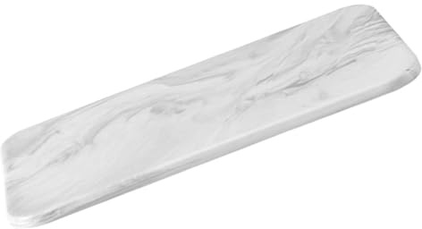 Milisten Planche à Découper en Céramique Rectangulaire Motif Marbré, Plateau de Service pour et Gâteau, Ustensile Cuisine pour Découpe de Viande et Sushis