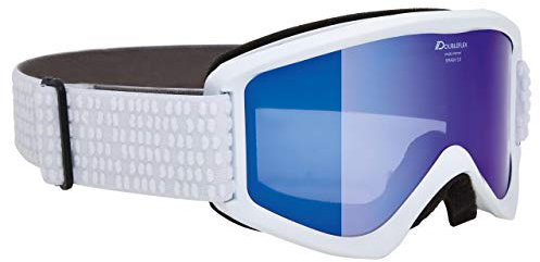 Alpina Sports Unisex – Erwachsene Smash 2.0 MM Skibrille, weiß, Einheitsgröße