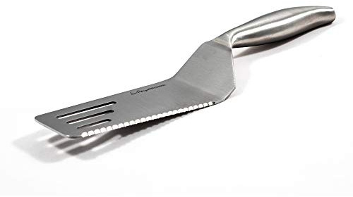 Jean-Patrique Chef's Stainless Steel Cake Slicer and Server, Cake Knife with a Serrated Edge - Perfect Cake Cutter and Server, Wedding Cake Lifter