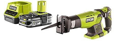 Pack RYOBI Scie sabre18V One+ RRS1801M - 1 Batterie 2.5Ah - 1 Chargeur rapide RC18120-125