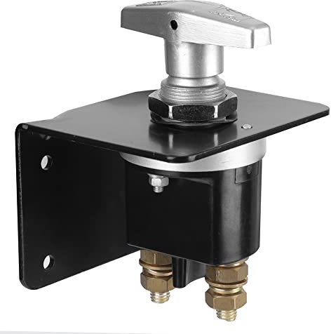 iSpchen Auto Batterieschalter 12-48V 500A Hochstrom Hauptschalter Batterie Trennschalter Autobatterie Schalter Wasserdichte Batterietrennschalter für Auto Wohnmobil,Yacht,Boot,LKW RV Marine