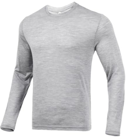 Merino Protect 100% Merino Unterwäsche Herren Weiche Langarmshirts Geruchsresistent Merinowolle Unterhemd zum Jagen Wandern