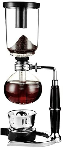 Filtered Siphon Coffee Maker, Heat-Resistant Glass Manually Coffee Brewer Hot Tea Maker Machine, Home Office Coffee Maker Flowing