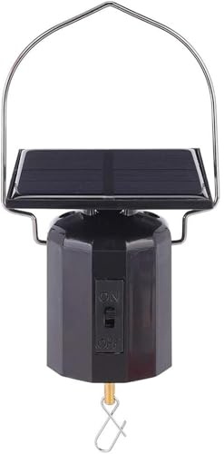 Lwuey Windspiel Motor Solarbetriebener,Direkte Sonnenlicht Keine Batterien | Drehmotor fur Discokugel Suncather Windchime Spinner Zum Aufhängen Ornament Sonnenfänger Display Drehend Garten Dekoration