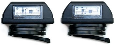MelTruck® 2x LED Kennzeichenbeleuchtung Kennzeichenleuchte 12V 24V E9 für PKW LKW Anhänger Trailer Busse