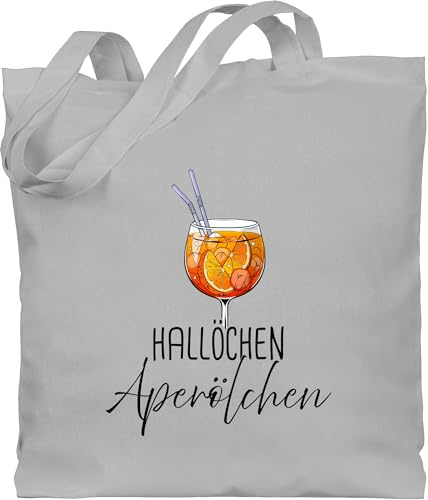Shirtracer - Baumwolltasche - Karneval & Fasching - Taschen - Hallöchen Aperölchen I Aperol Spritz Mädelsabend I Aperol Spritz Geschenk