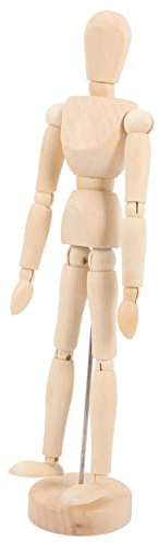 Operitacx Holzfigur Modell Für Zeichenkünstler Bewegliche Gelenkpuppe Aus Holz Künstlerfigur Für Skizzen Und Dekoration Schreibtisch Oder Nachttisch