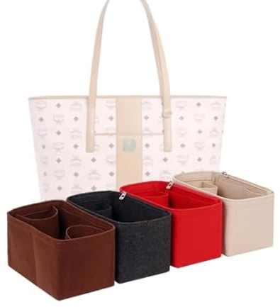 LinerLink Taschen-Organizer für MCM Medium Anya Einkaufstasche (34 x 25,5 x 14 cm (L x H x T) (Beige, Stil C)