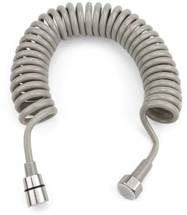 DEANKEJI 5 Metri PE Tubo Doccia, Grado GradoFlessibile Doccia Telescopica, Interfaccia Tubo Flessibile Doccia, per Doccette, WC, Pistole a Spruzzo per Vasche da Bagno, Doccette per Lavandini