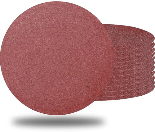 Tonmp 10 PCS 9 Inch 180 Grit Aluminum Oxide Sanding Discs for Hand Radial Sander