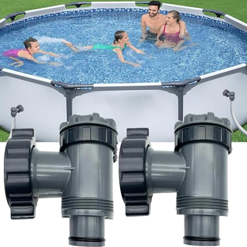Accessoires de piscine - Valve à piston de rechange - Robinet d'arrêt de piscine - Valve à piston - Pompe de filtration pour piscine - Raccord de valve de piston pour Hnemix INT-EX Bes-tw-ay Coleman -