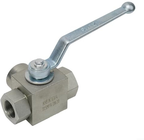 1PCS Hydraulic 3 Way High Pressure Ball Valve, Carbon Steel Manual Three-Way High Pressure Ball Valve for G1/4, G3/8, G1/2, G3/4 for BSP (G1/4)