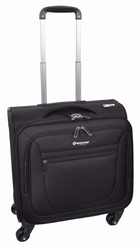 Valigia da pilota a 4 ruote, organizer per ufficio, trolley da cabina HLG602, nero, Nero , Cabin, Caso pilota